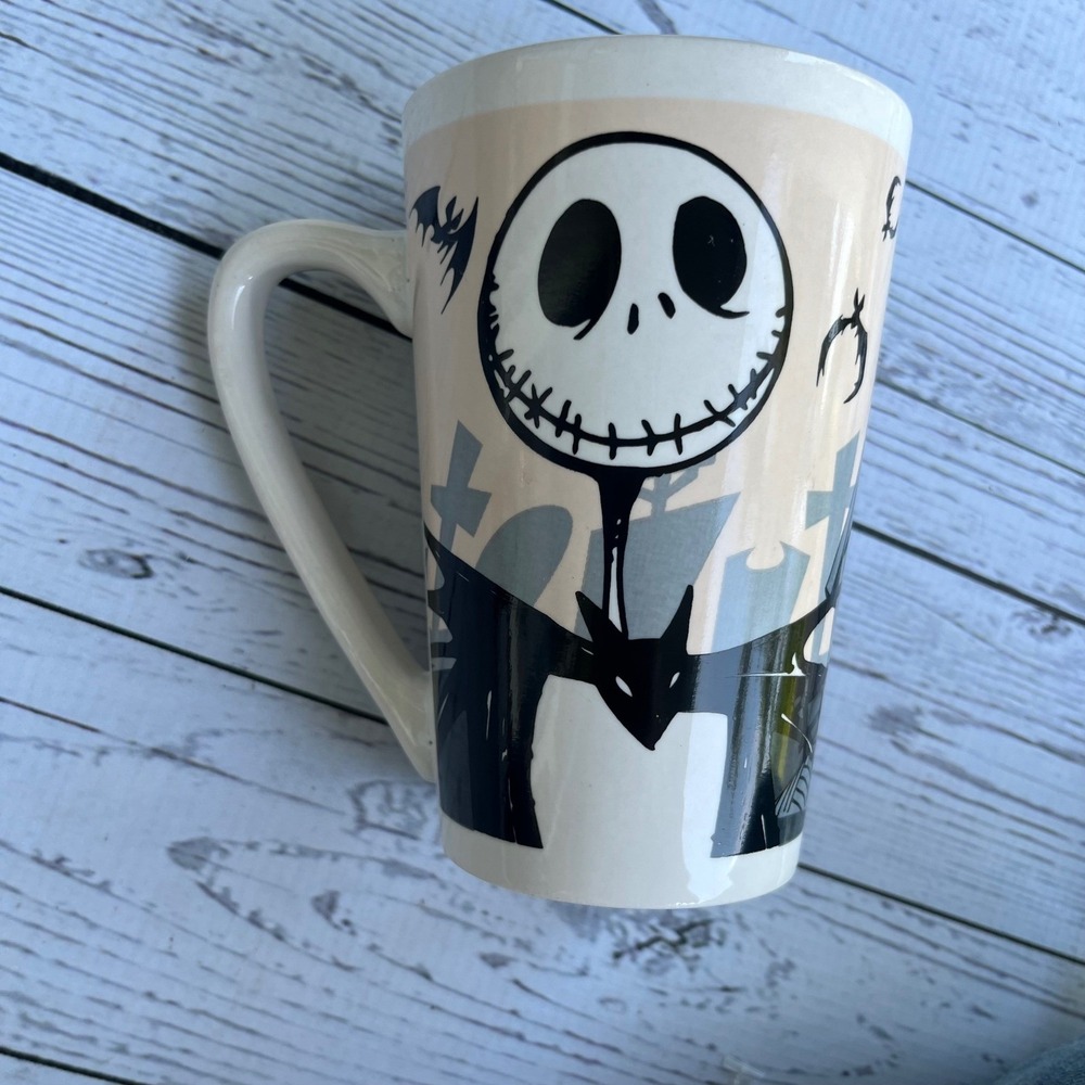 Disney Nightmare Before Christmas Jack Skellington Ghost Dog Mug Collectible